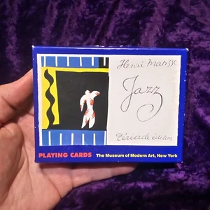 Vintage 1994 MOMA Henri Matisse Jazz Museum of Modern Art Blue Playing cards - Picture 1 of 8