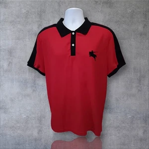 Manfinity Sz XL Colorblock Polo Shirt, Red/Black, Sporty. NS-11 - Picture 1 of 9