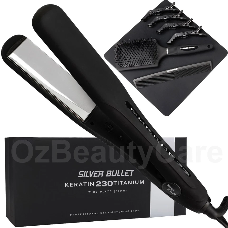 Silver Bullet Keratin 230 Titanium 38mm Wide Plate Hair Straightener - image 1 of 1
