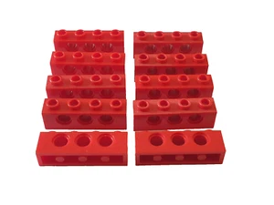 10 x LEGO Technik Lochbalken 1x4 #3701 Rot - Bild 1 von 1