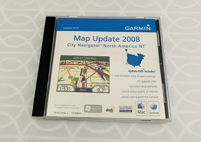 Garmin Map Update 2008 City Navigator North America NT DVD - Image 1 of 4