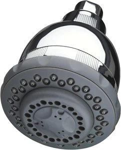 WSH-C125 Wall-Mounted Filtered Showerhead with Massage, 10,000 Gallon, Chrome, 8 - Picture 1 of 4