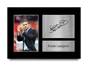 Frank Lampard Signed Printed Autograph A4 Photo Wall Art Gift For a Chelsea Fan - Imagen 1 de 17