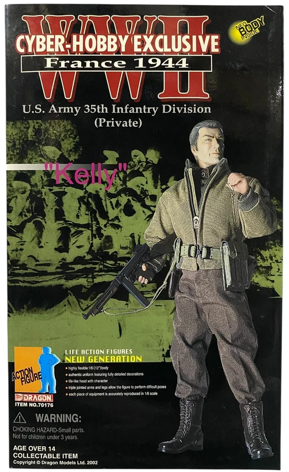Dragon WWII Cyber-Hobby Excl Kelly 1/6 Figure NEW Kelly's Heroes Clint Eastwood - Image 1 of 4