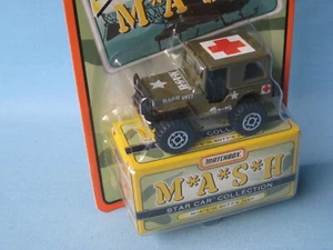 Matchbox Star Car MASH Army Jeep Toy Model Car 60mm in BP TV Series Movie b - Picture 1 of 2
