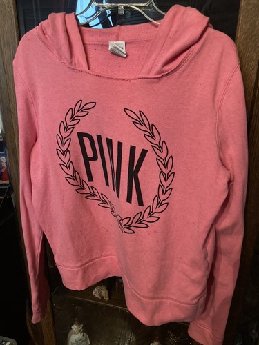 UNDERCOVER Felpa con cappuccio rosa Victoria Secrets Med taglia Med