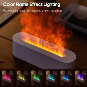 New Desktop Seven Color Simulated Flame Aromatherapy Machine USB Air Humidifier - Picture 1 of 17