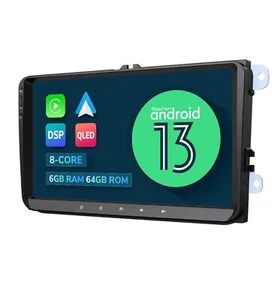 Eonon VWA12S 9" Car Play Stereo GPS Radio Android 13 8-Core Head Unit DSP For VW - Picture 1 of 7