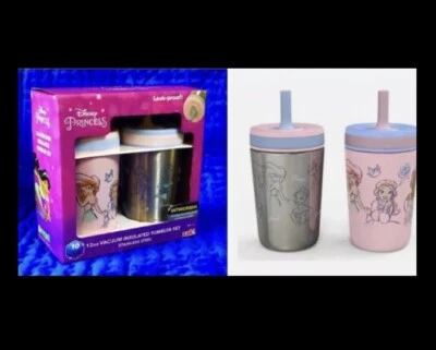 zak! Juego de regalo vaso aislado al vacío Disney Princess 2pk, a prueba de fugas, 10 horas frío Foto 1 de 4