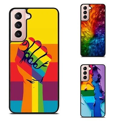 Anti scratch Cover LGBT rainbow flag For Samsung S25 S24 S23 S21 S22 FE Ultra - Image 1 of 4
