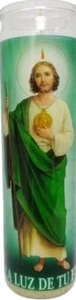 Dollaritem New 813056 Candles 8In San Judas Tadeo White (12-Pack) Wholesale Bulk - Picture 1 of 1