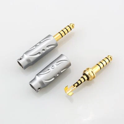 Viborg VH303G Gold Plated 4.4mm Balanced Jack Male Plug for DIY Headphone Cable - Image 1 of 4