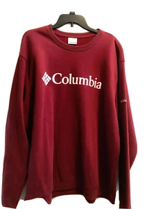 SUDADERA NUEVA CON ETIQUETAS COLUMBIA ROJA OXIDADA XXL 2XL WOODLANE PARK LOGO CREW - Imagen 1 de 7