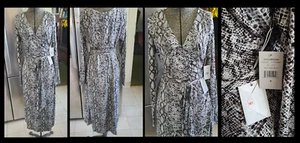 GOOD AMERICAN PYTHON WRAP DRESS FOR LADIES SIZE 5 SEXY LONG SLEEVE SIZE 5 NWT !! - Picture 1 of 1