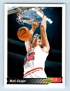 1992-93 Upper Deck Matt Geiger Rookie Miami Heat #381 - Picture 1 of 2