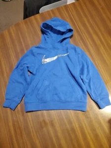 Nike Hoodie Size 6 Blue Boys - Picture 1 of 12