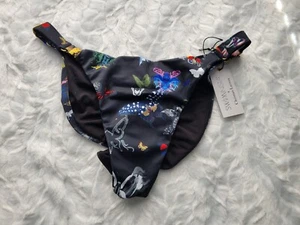 Swiminista x Christian Lacroix Black Bikini Bottom Women's Small Butterfly NWT - Picture 1 of 7