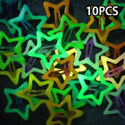 10PCS Colorful Glow In The Dark Star Hairpin BB Snap Clips Luminous Barrettes