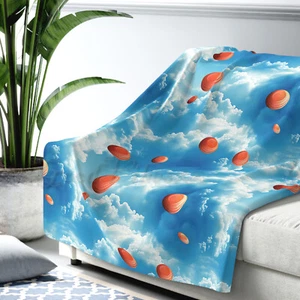 Clay Target Shooting Sherpa Fleece Blanket Skeet Gun Trap Sporting Clays Throw - Picture 1 of 7