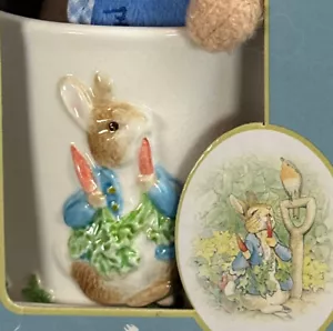 Beatrix Potter Classics Peter Rabbit Gift Set 3D Mug and Plush Toy New in Box - Picture 1 of 4