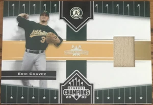 2005 Donruss Champions Impressions Material Eric Chavez #57 Oakland Athletics - Picture 1 of 2