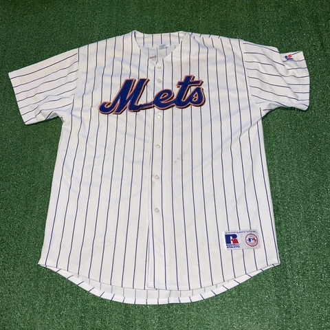 VTG Russell Athletic Mike Piazza New York Mets Baseball Jersey #31 - Mens XL Cover