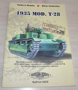 mod. 1935 T-28 carro armato esercito libro militare manuale ristampa sovietica 28 - Foto 1 di 12