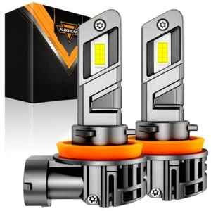 AUXBEAM H11 H9 H8 LED Headlights 1:1 Size Low Beam Bulb 6500K Super Bright White - Picture 1 of 12