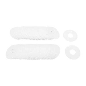 10 PCS WHITE  3-1/2" Round Plastic BLANK Dividers Hangers Retail Clothing Rack - Picture 1 of 2