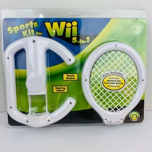 Wii Sports Nintendo Juego Kit Familia Golf Tenis Béisbol Controlador de Rueda 5 en 1 - Imagen 1 de 4