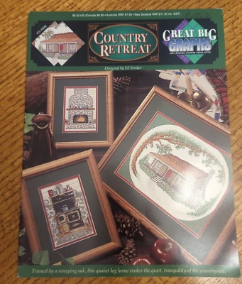 Grandes gráficos grandes - Libro de patrones de punto de cruz Country Retreat Foto 1 de 2