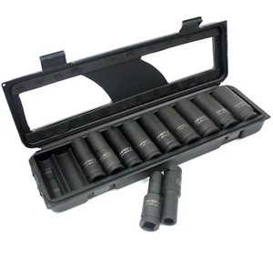 12 PC 1/2" DR DEEP IMPACT SOCKET SET SAE DRIVE IMPACT WRENCH SOCKETS - Bild 1 von 3
