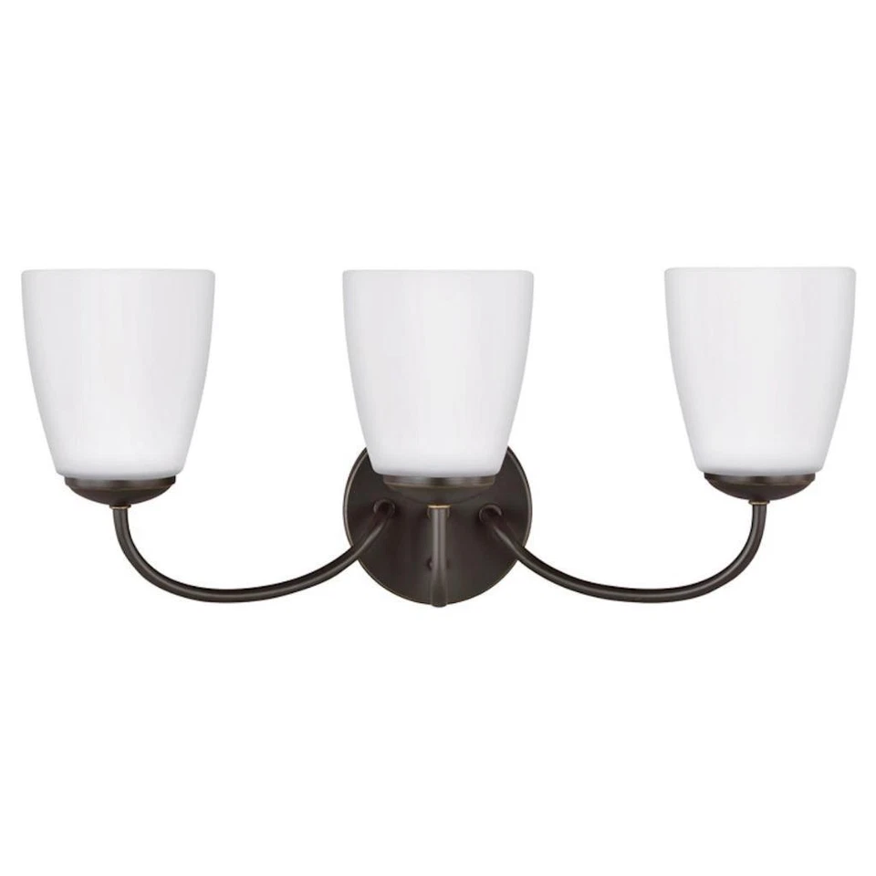 Vaidade de banho Sea Gull Bannock 3 leves 21 polegadas, herança bronze, 4416603-782 - Imagem 1 de 1