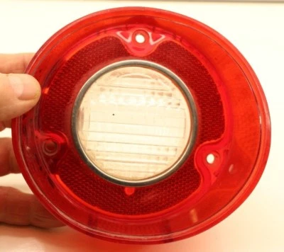 Genuine OEM 1972 Chevrolet Malibu RH Backup Light Lens With Chrome Ring 5964508 - Image 1 of 4