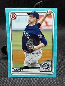 2020 Bowman Sky Blue #ed /499 - Logan Gilbert #BP-58 Seattle Mariners - Picture 1 of 2
