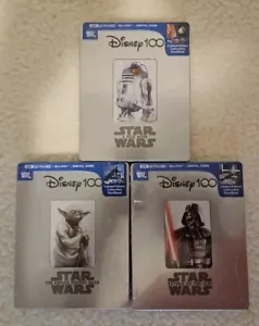 Star Wars Original Trilogy Steelbooks 4k Blu Ray - NEW SEALED - Foto 1 di 8
