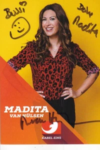 Madita van Hülsen - dt. TV-Moderatorin, Kabel Eins, Original-Autogramm! - Bild 1 von 1