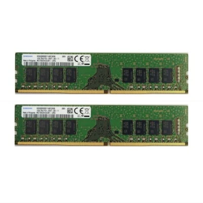 Samsung 32GB (2X16GB) DDR4 2400MHz PC4-19200 UDIMM Memory Ram M378A2K43CB1-CRC - Image 1 of 4