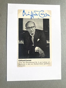 CLIFFORD CURZON (†1982) Klassik signed Ausschnitt 10x15 Autogramm - Picture 1 of 1