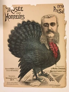 Musée des Horreurs No 9: Pré-Salé, Original-Plakat LENEPVEU 1899, Lithographie - Bild 1 von 1