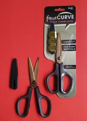 Schere fitcut Curve Titanium SC-175STN Premium 35-058 braun Plus JAPAN SCHARF!!! - Bild 1 von 4