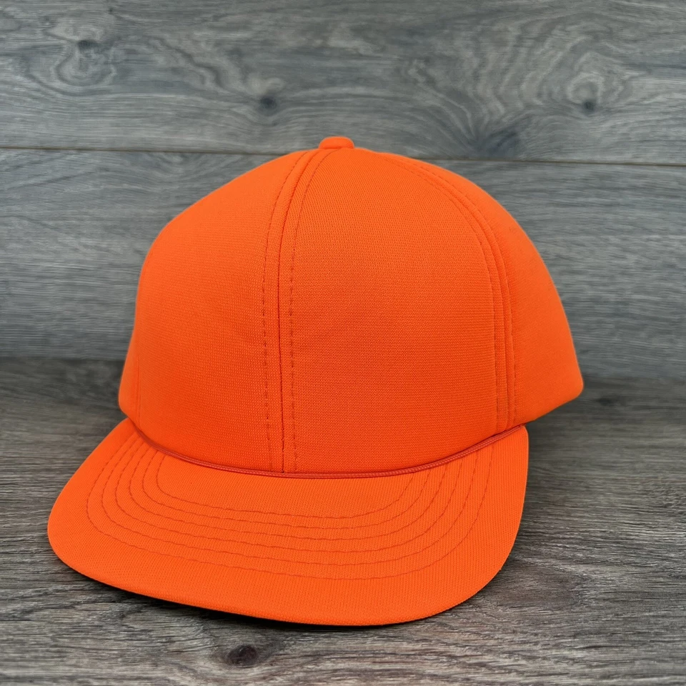 Vintage Insulated Blaze Orange Expedition Hat - Size Small - Blaze Orange - Image 1 of 4