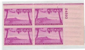 Sc#C46 Eighty Airmail Plt Blk of 4 MNH - Picture 1 of 2