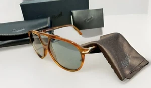 PERSOL PO3223S 96 56 Terra Di Siena Square Men's 59 mm Sunglasses - Picture 1 of 6