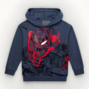 Marvel SpiderMan Boys XXL Size 18 Long Sleeve Hoodie Sweatshirt NWT - Picture 1 of 4