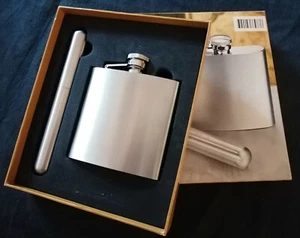 Herren Geschenk Set Edelstahl Flachmann Zigarrenhülle - Bild 1 von 2