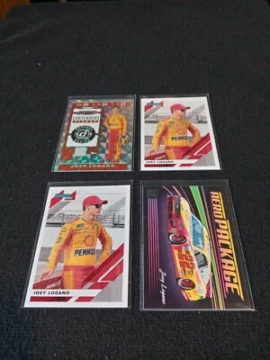 (4) 2020 Donruss Joey Logano # 39, A10, C3  - Image 1 of 2