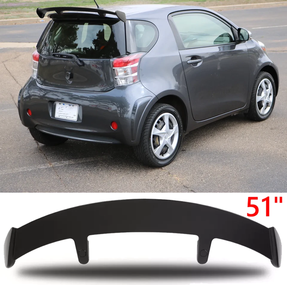 51" Rear Window Roof Spoiler Wing GT-Style Matte Black For 2012-2015 Scion iQ - Изображение 1 из 4