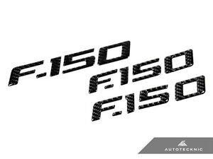 CARBON FIBER FENDER TAILGATE EMBLEM FILLER DECAL - 09-14 FORD F150 FX2 FX4 XLT