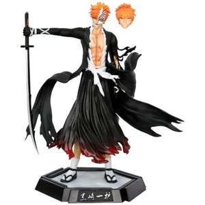 31cm Anime Bleach Kurosaki Ichigo Action Figure Model Doll Collectible Toy Gift - Foto 1 di 13
